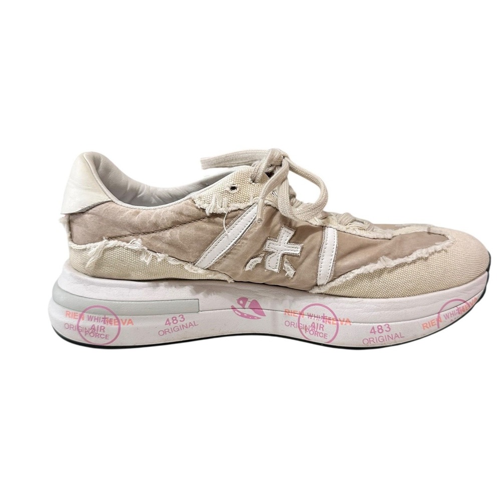 Premiata layered beige cream sneakers cassie Sneakers Women's size 41 6722‎